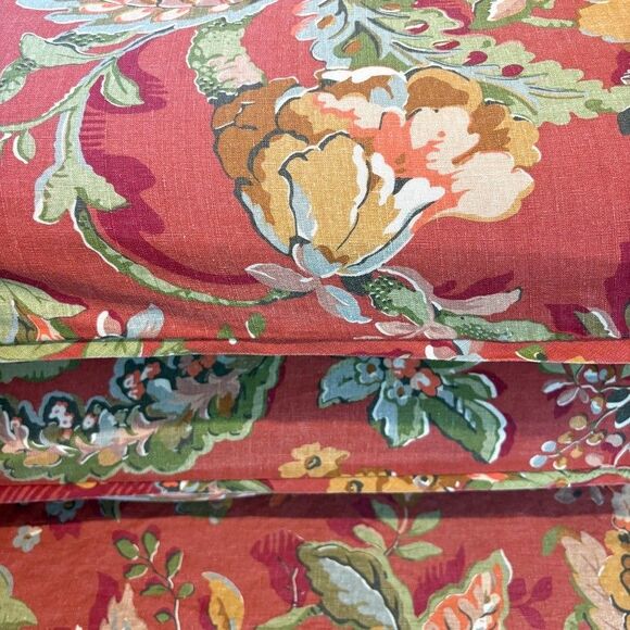 Pottery Barn Vanessa Floral Palampore Duvet Cover Red Queen 2 Std Shams 3PCS Set - Picture 4 of 10